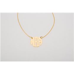 NRA Monogram Necklace by Mark & Graham - Gold