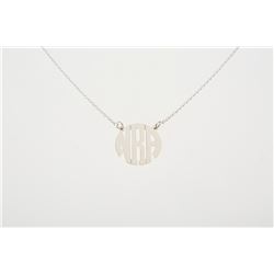 NRA Monogram Necklace by Mark & Graham - Silver