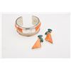 Rodney Coriz Coral Bracelet & Earrings Set
