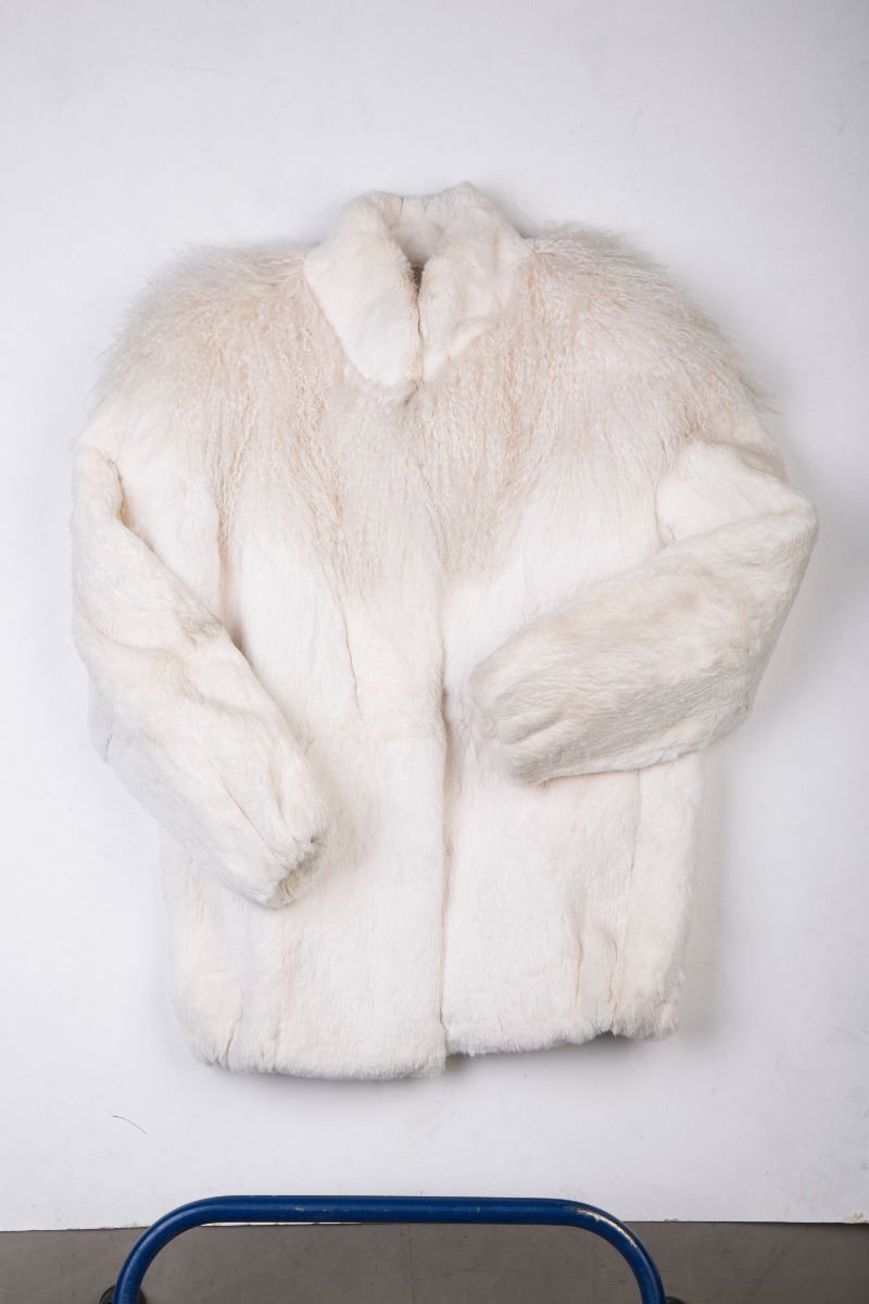White Rabbit Fur Coat