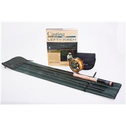 Lefty Kreh Signed Flyrod, Reel and Book