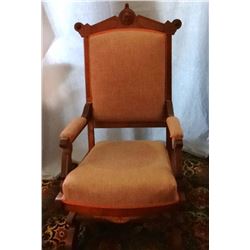 Spring rocker, walnut