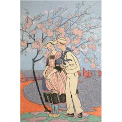 [  BARBIER, Georges].- La Guirlande des Mois....