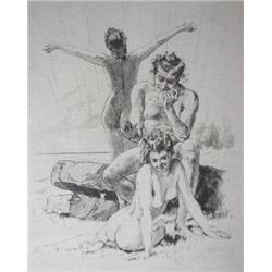 VERLAINE, Paul.- Parallèlement. Pointes sèche...