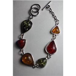 Colorful Amber Bracelet