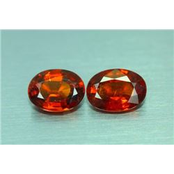 Natural Hessonite Garnet Pair 6.35 ct - no Treatment