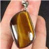 Image 1 : Natural Tiger Eye Gemstone Pendant