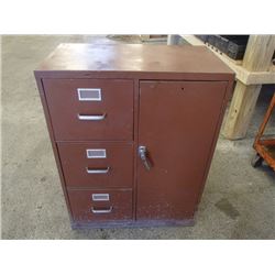 29  x 16  x 38  3 Drawer, 3 Shelf Cabinet