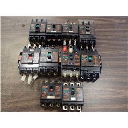 Lot of Fuji Circuit Breakers