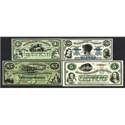 Banco Oxandaburu y Garbino. 1869 Issue.