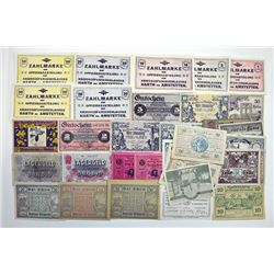 Notgeld group. Includes POW Camps.