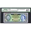 Image 1 : Government of Belize 1974-76 Issue Color Trial Banknote.