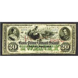 Bank of Prince Edward Island. 1872 Issue.