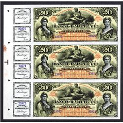 Banco de D. Matte y Ca. 1888 Issue.