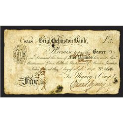 Brighthelmston Bank. 1840 Issue.