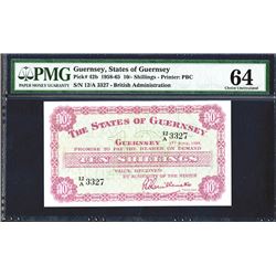 States of Guernsey, 1959 Issue Banknote.