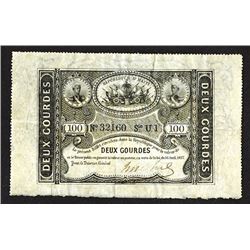 Republique d'Haiti. 1827 Sixth Issue.