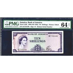 Bank of Jamaica, L.1960 (ND 1964) Issued Banknote.