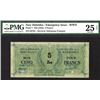 Image 1 : Services Nationaux Francais des Nouvelles Hebrides. 5 Francs. 1943.