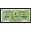 Image 2 : Services Nationaux Francais des Nouvelles Hebrides. 5 Francs. 1943.