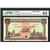 Image 1 : Clydesdale and North of Scotland Bank Limited. 5 Pounds. 1953. Specimen.