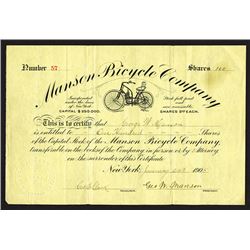 Manson Bicycle Co. 1905.