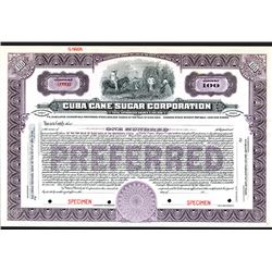 Cuba Cane Sugar Corp., Specimen Stock.