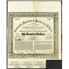 Image 1 : Galveston, Houston & Henderson Rail Road Co. 1857 Uncancelled Bond.