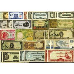 Pacific Rim Banknote Assortment of 60+ Notes.