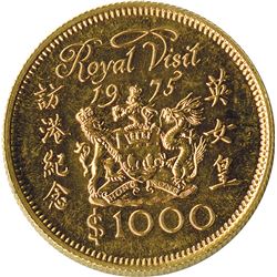 Hong Kong Royal Visit Gold Commemorative.