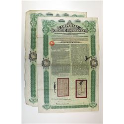 Imperial Chinese Government. 5% Tientsin-Pukow Railway Loan. 1908. Chinese Central Railways.