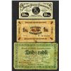 Image 1 : Latvia, 1915-1919, Trio of Issued Notes