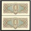 Image 2 : State Treasury Note. 1934 Gold Issue Banknote Pair.