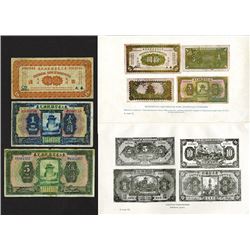 Pogrebetsky Plate Note Trio from his Historic 1929 Banknote Book.