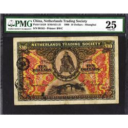 Netherlands Trading Society, 1909 Issued Banknote.