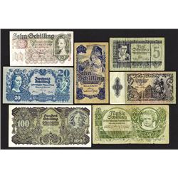 Oesterreichische Nationalbank. 1945-46 Issues.