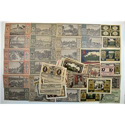 Notgeld group, ca.1920 Issues.