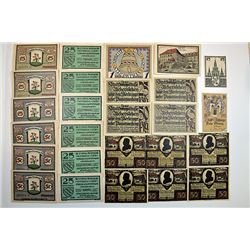 Notgeld group, ca.1920-22 Issues.