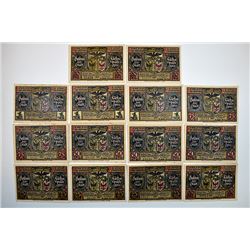 Notgeld group. Spree, 1921 Issues