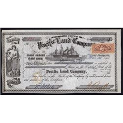 Pacific Land Co. Stock Certificate.