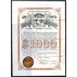 Union Cattle Co., 1886 Bond.