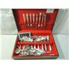 Image 1 : SILVERPLATE SILVER PLATE FLATWARE LOT IN BOX