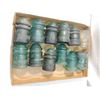 Image 1 : LOT 12 ANTIQUE VINTAGE GLASS INSULATORS ELECTRIC