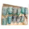 Image 1 : LOT 12 ANTIQUE VINTAGE GLASS INSULATORS ELECTRIC