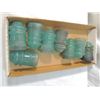Image 1 : LOT 8 ANTIQUE VINTAGE GLASS INSULATOR JADE CUSTARD