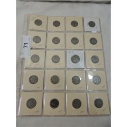 20 COIN LOT ALL V NICKELS WOW!  US COINS
