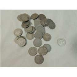 FULL ROLL V NICKELS MIXED YEARS