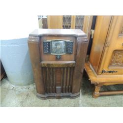 ANTIQUE ZENITH CONSOLE FLOOR RADIO 1950'S