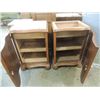 Image 2 : PAIR OF 1950'S NIGHTSTANDS MARBLE TOP