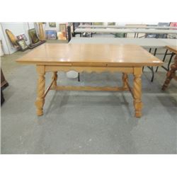 ANTIQUE DINING TABLE SQUIST LEGS LEAVES